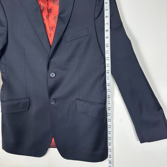 Hörst Navy Wool Suit 38 R Jacket 32 R Pants - Picture 7 of 15